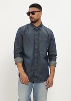 Blauwe G-STAR RAW Casual overhemd REGULAR 1-PKT SHIRT L\S