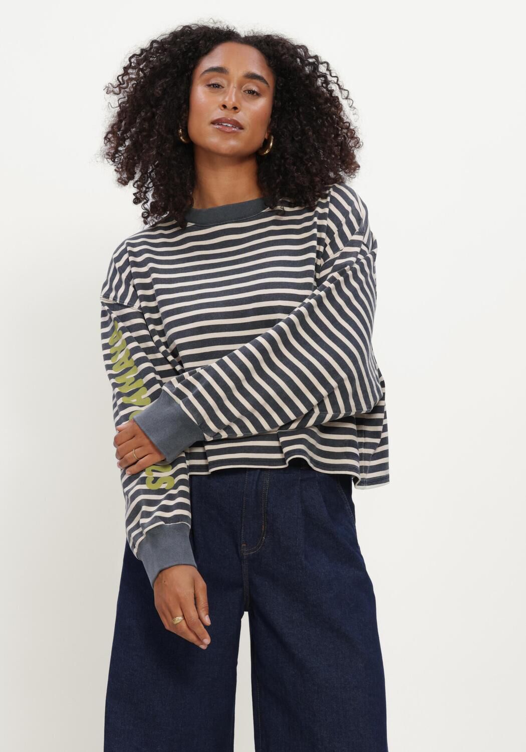 STUDIO AMAYA Haut WORTH IT Gris fonc&eacute; - large