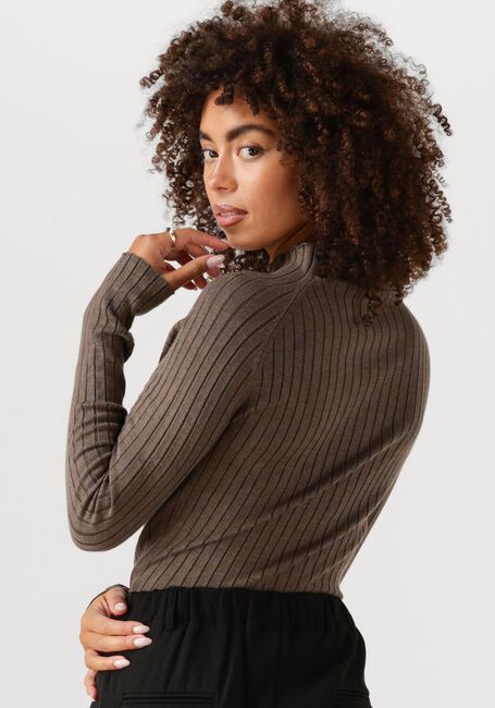 YDENCE Haut KNITTED TOP KIT en taupe - large
