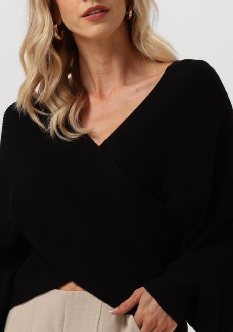 MSCH COPENHAGEN Pull MSCHZINELLE RACHELLE WRAP PULLOVER en noir - large