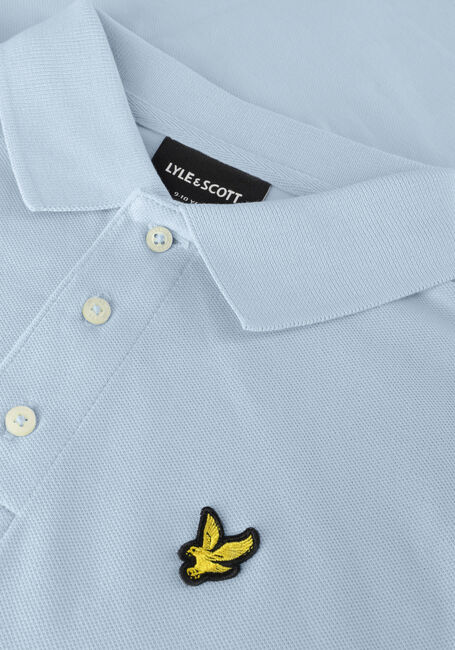 Lichtblauwe LYLE & SCOTT Polo PLAIN POLO SHIRT B - large