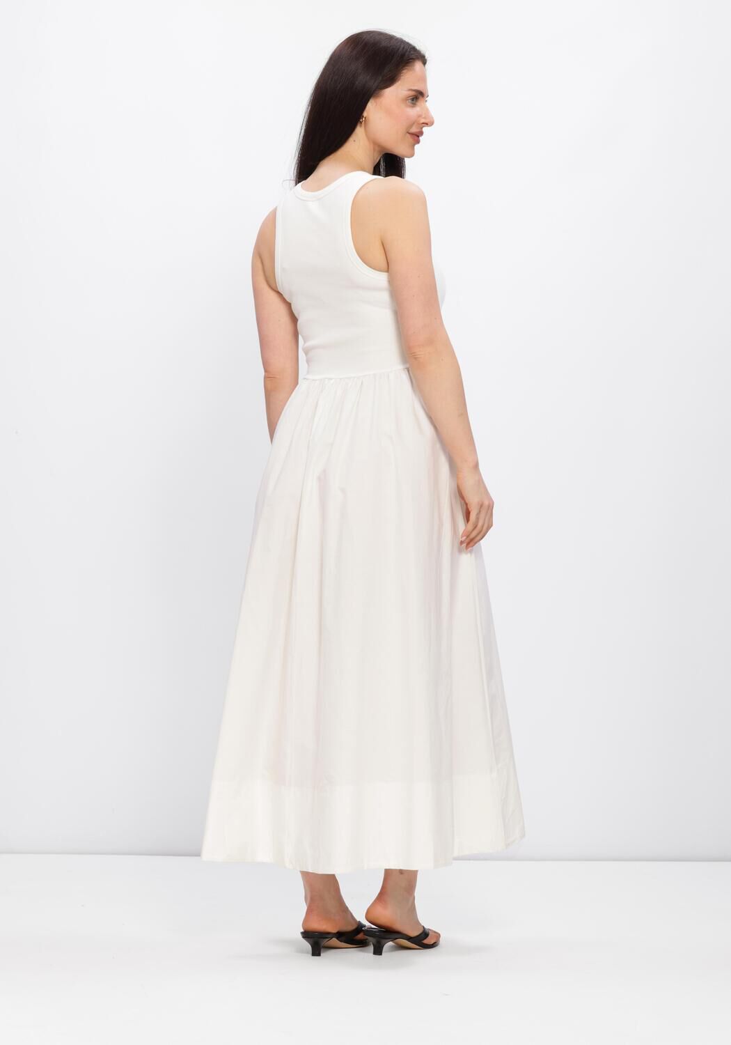 Witte Y.A.S. Maxi jurk YASMIRA SL LONG DRESS - large
