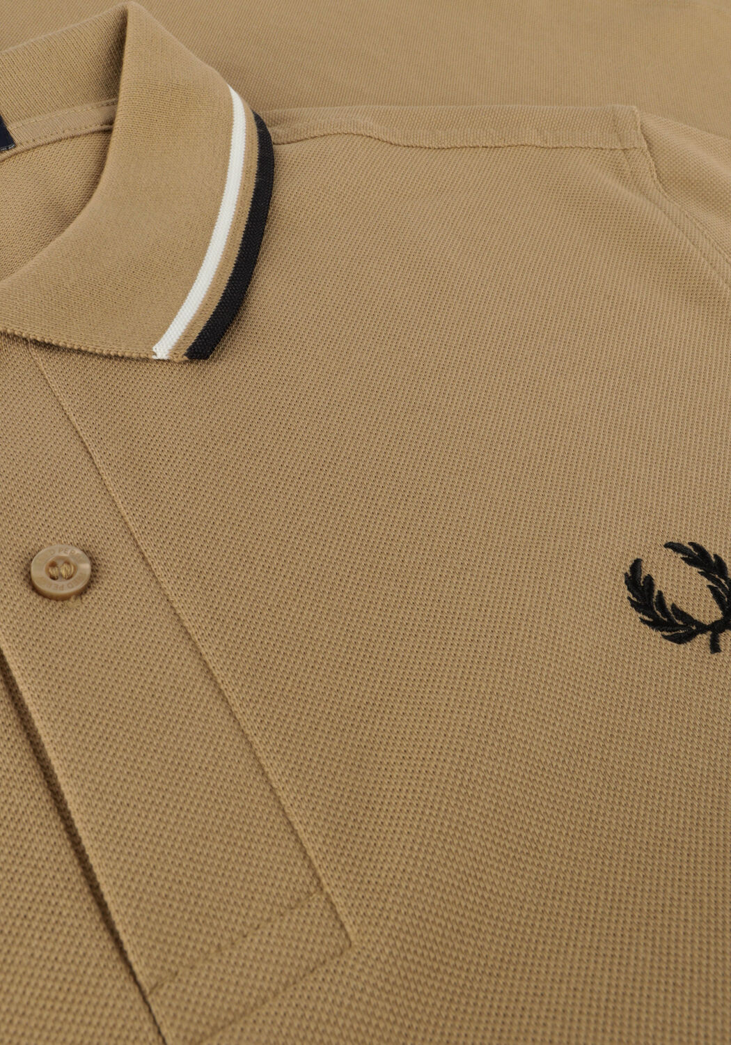 FRED PERRY Polo TWIN TIPPED FRED PERRY SHIRT Kaki - large