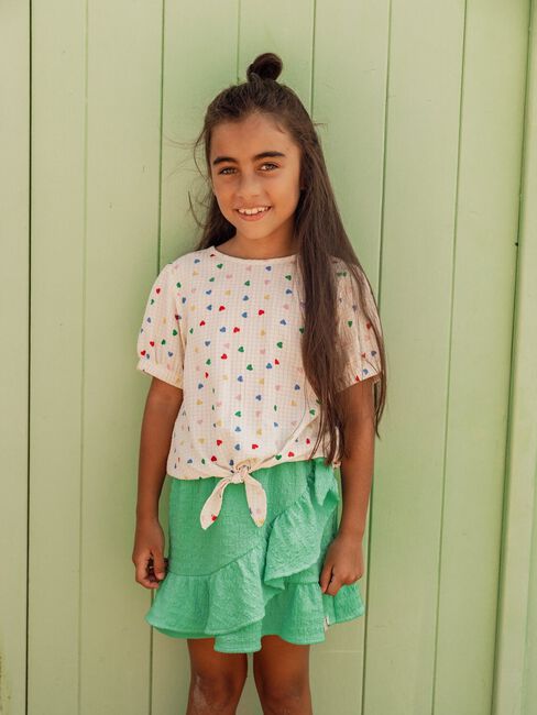 LOOXS Little Mini-jupe 2612-7736 en vert - large