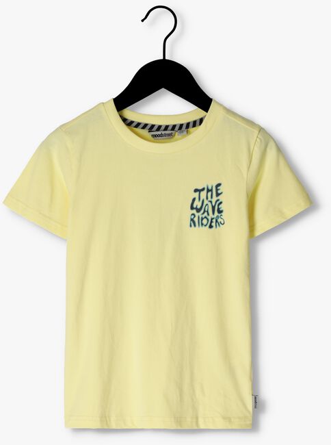 MOODSTREET T-shirt T-SHIRT WITH CHEST AND BACK PRINT en jaune - large