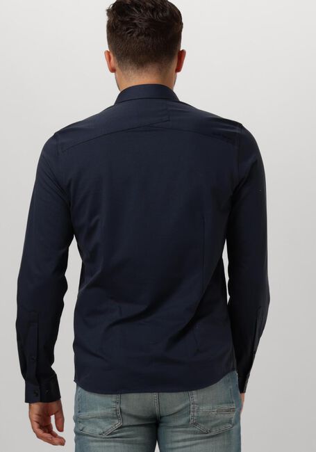Blauwe CAST IRON Casual overhemd LONG SLEEVE SHIRT TWILL JERSEY 2 TONE - large