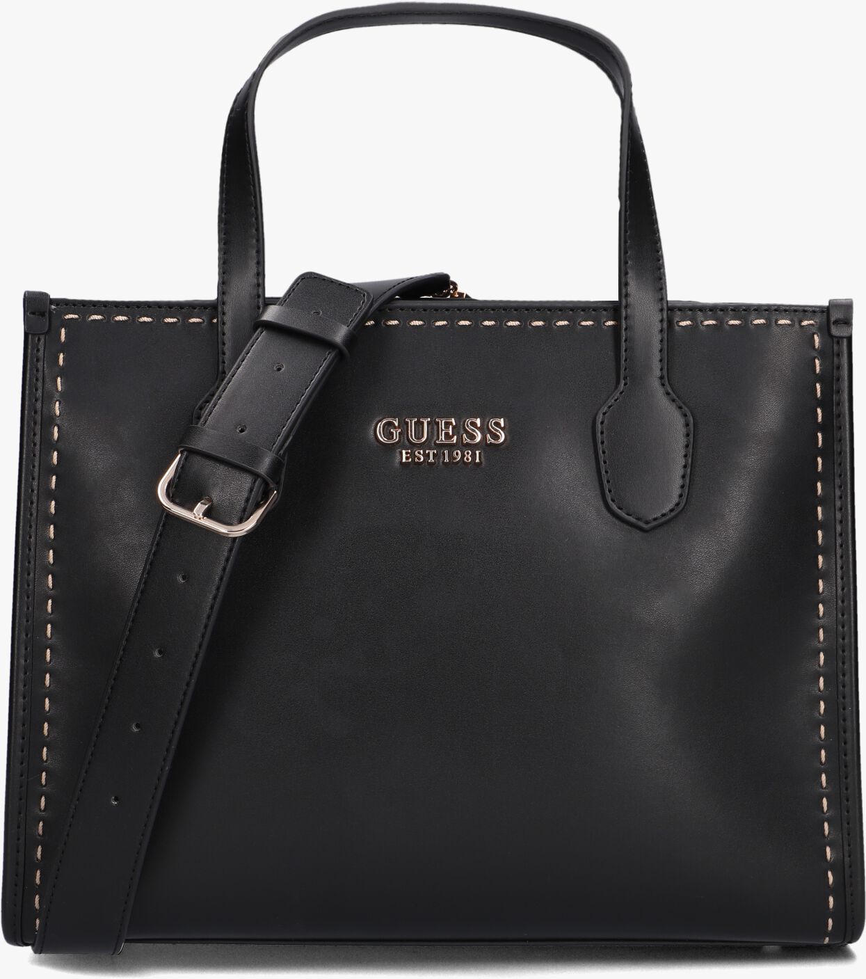 SAC À MAIN GUESS FEMMES NAKIETA - Bandoulière Noir Multi - Faux Cuir - Neuf Avec étiquettes