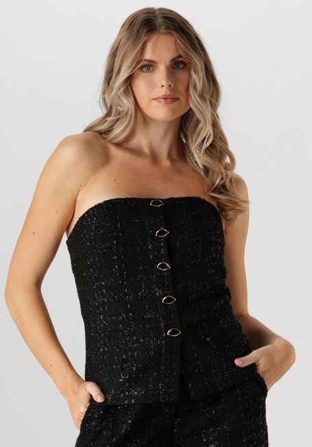 FABIENNE CHAPOT Haut TWINNIE TWEED TOP en noir - large