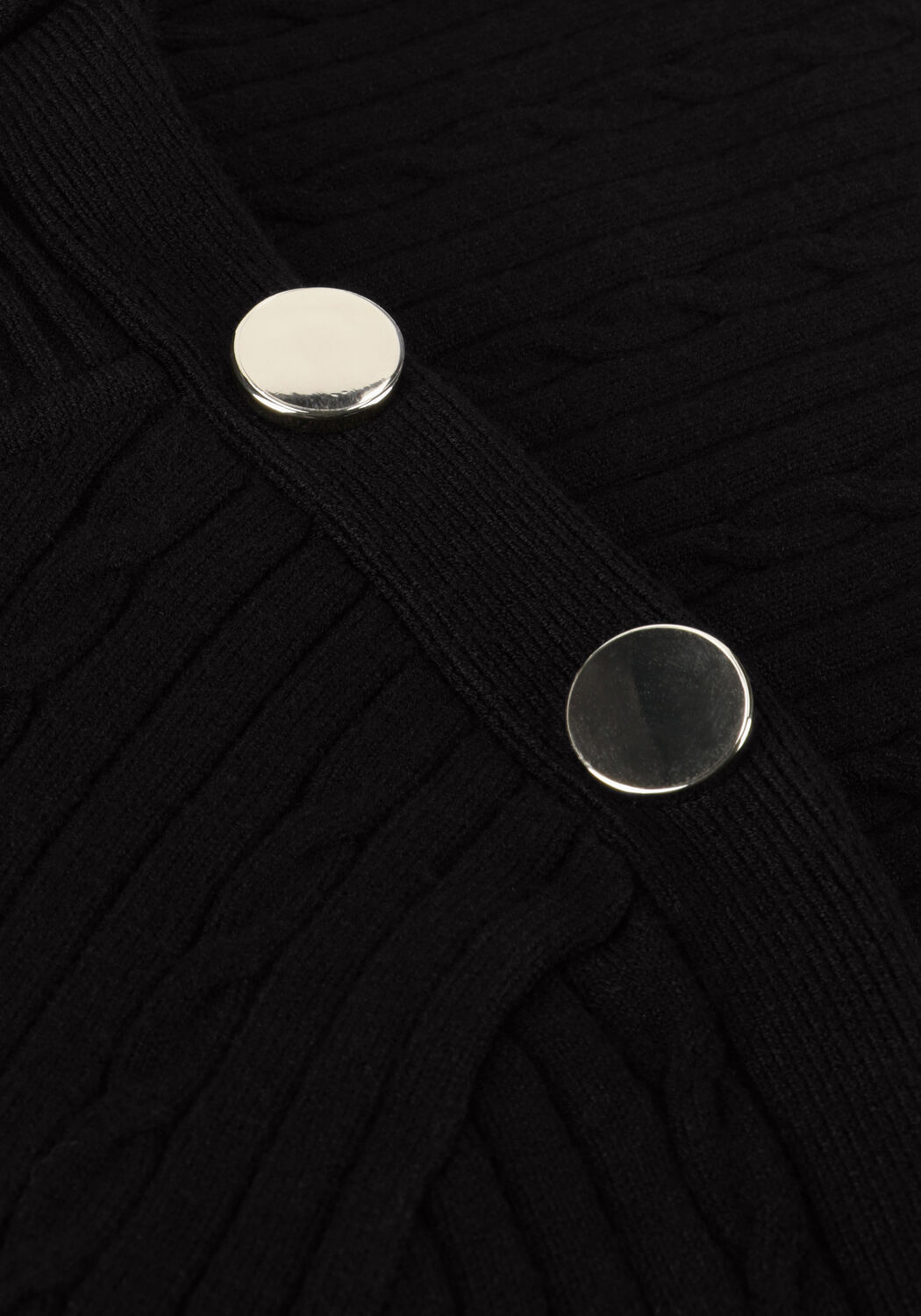 LIU JO Col roul&eacute; ECSMAGLIA CHIUSA M/L RIB+TWIST en noir - large