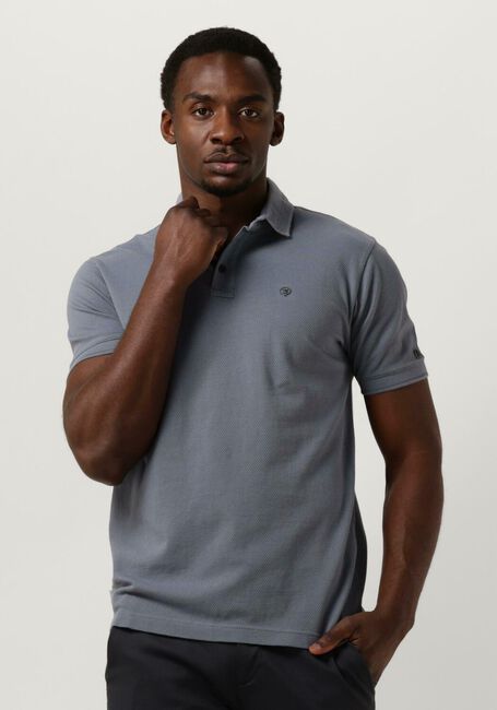 CAST IRON Polo SHORT SLEEVE POLO POPCORN en bleu - large