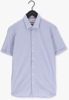 Lichtblauwe CAST IRON Casual overhemd SHORT SLEEVE SHIRT CF JERSEY PIQUE TEC