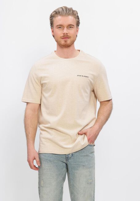 LYLE & SCOTT T-shirt SCRIPT T-SHIRT en beige - large