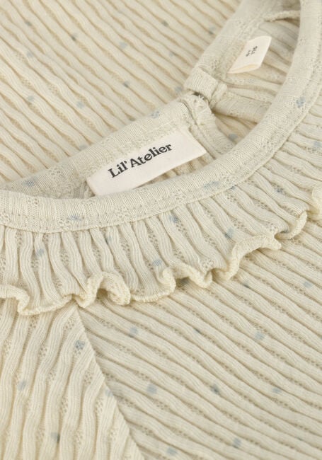 LIL' ATELIER T-shirt NMFFICUDIA LS SLIM TOP LIL Écru - large