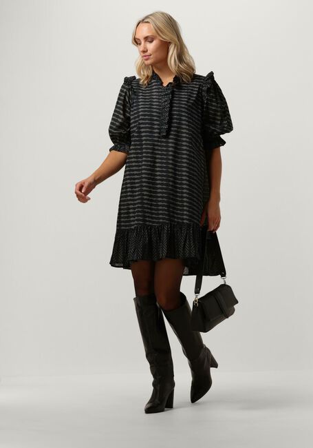 NEO NOIR Mini robe HANI GRAPHIC DRESS en noir - large