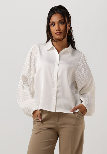 ANOTHER LABEL Blouse MACY PLEATED SHIRT en blanc - large
