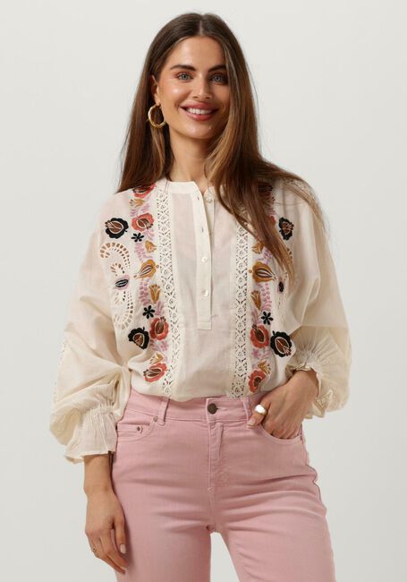 SUMMUM Blouse BLOUSE FLOWER EMBROIDERY Blanc - large