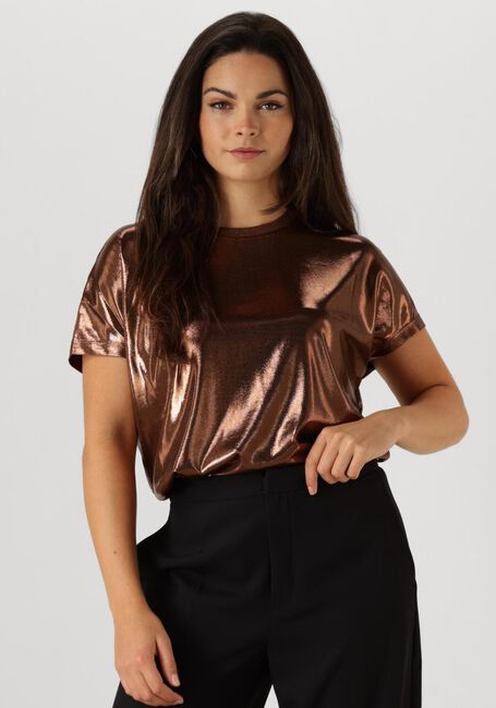 MOS MOSH T-shirt NIVOLA O-NECK METALLIC TEE en bronze - large