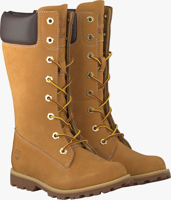 TIMBERLAND Bottes hautes GIRLS CLASSIC TALL LACE-UP en camel - large