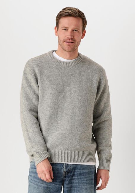 Lichtgrijze SELECTED HOMME Trui SLHCODY LS KNIT RELAXED CREW NECK - large
