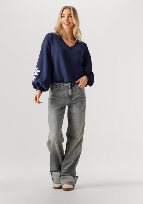 Donkerblauwe YDENCE Sweater SWEATER MADELIEF - large