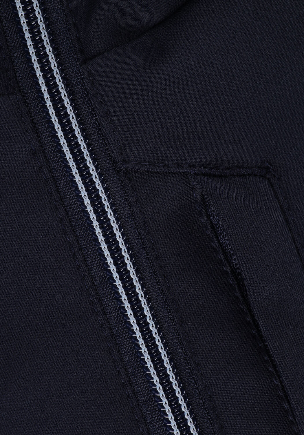 Blauwe SCOTCH & SODA Gewatteerde jas HOODED JACKET WITH STRETCH - large