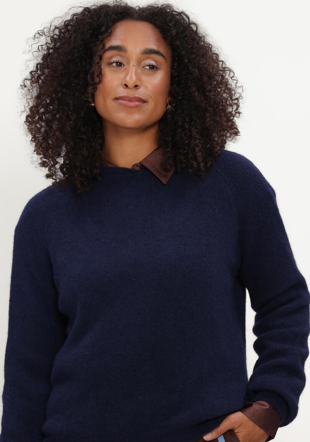 POM AMSTERDAM Pull MILOU ETERNAL BLUE Bleu fonc&eacute; - large