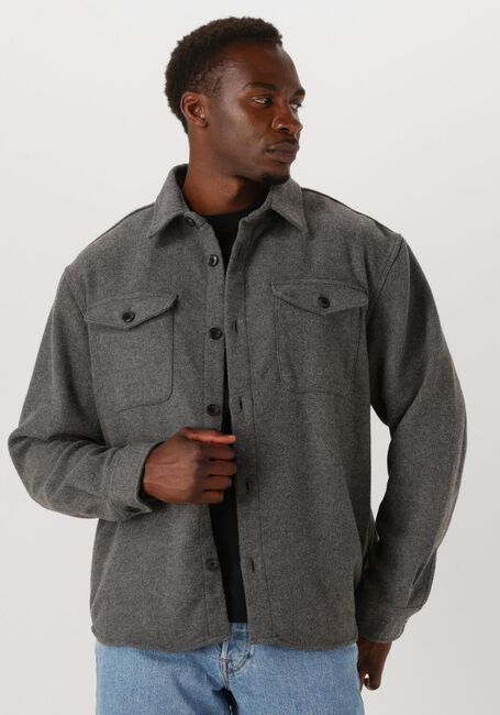 SELECTED MEN Surchemise SLHRLXPABLO WOOL BLEND OVERSHIRT en gris - large