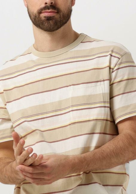 ANERKJENDT T-shirt AKKIKKI S/S STRIPE TEE en beige - large