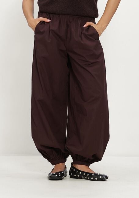 Y.A.S. Pantalon large YASMELVO MW BALLOON PANT en marron - large