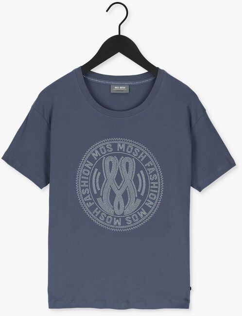 Blauwe MOS MOSH T-shirt LEAH HOLI O-SS TEE - large