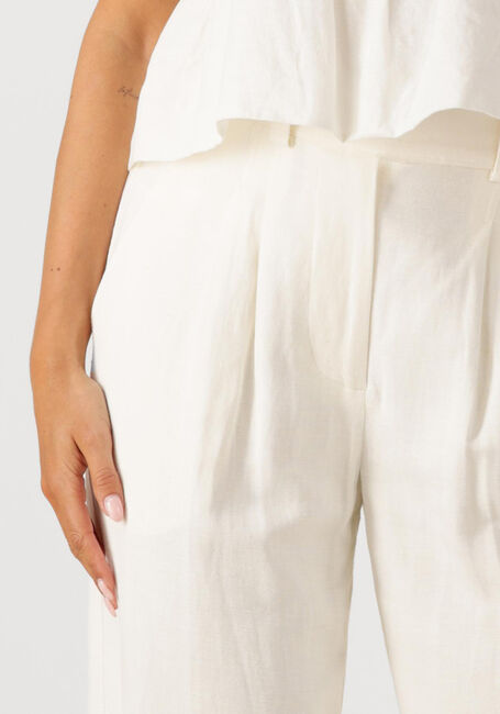 Witte SECOND FEMALE Broeken/jumpsuits LINO TROUSSERS - large