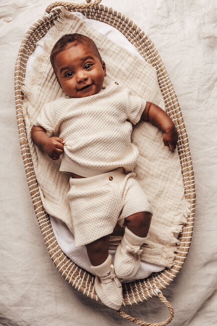 Witte BAJE STUDIO Korte broek URIZ - large