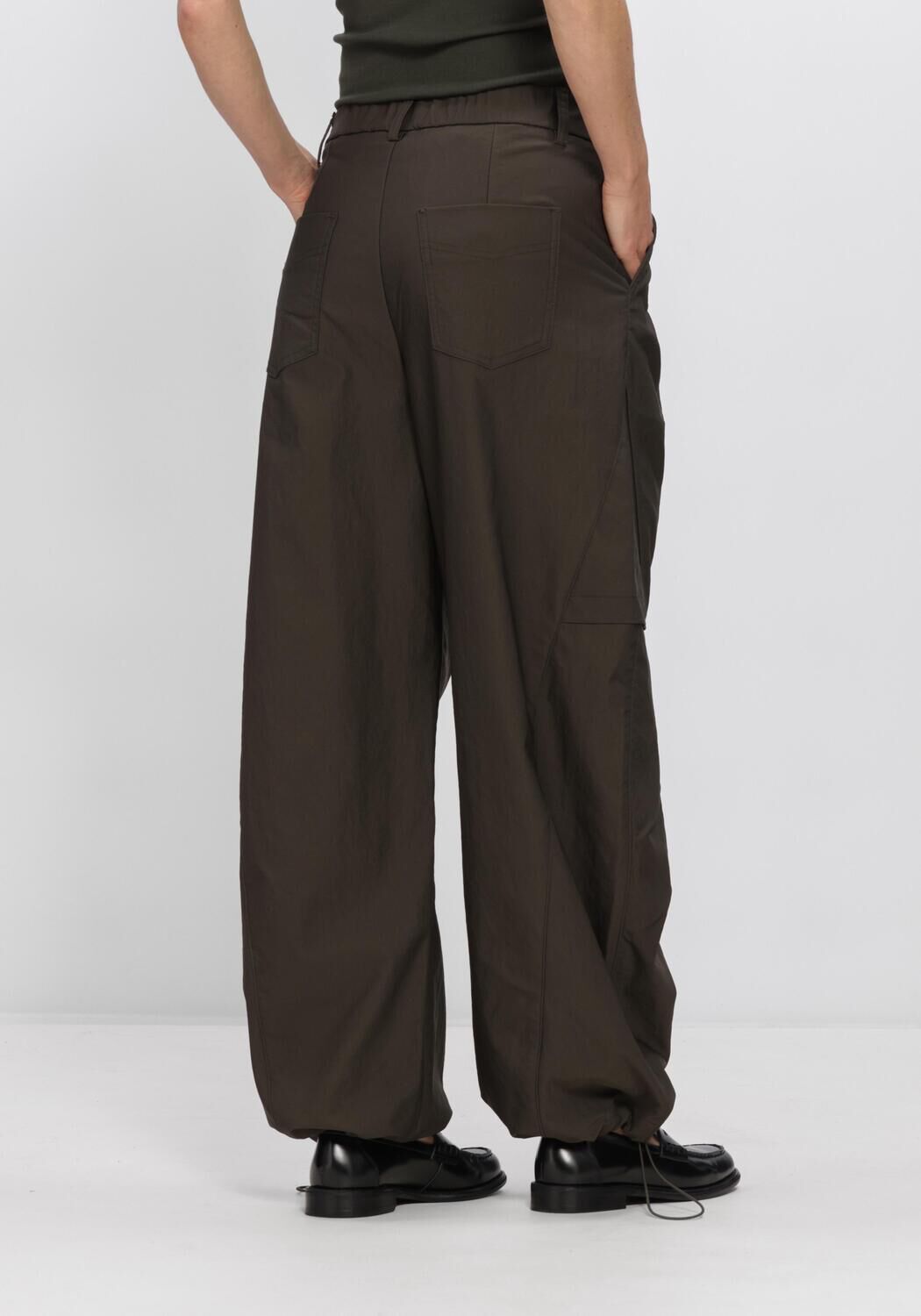 Donkergroene WITHBLACK Cargobroeken WBLTHELMA TRACK PANT - large
