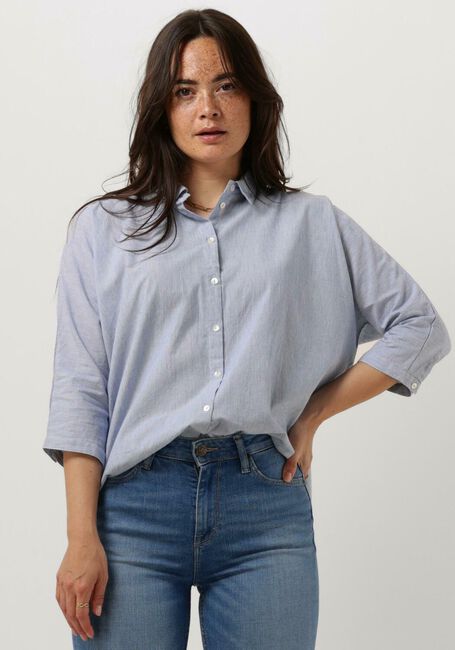 Lichtblauwe BY-BAR  NOREL PIN STRIPE BLOUSE - large