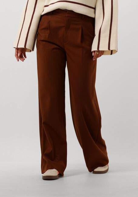Bruine GESTUZ Pantalon PAULAGZ MW WIDE PANTS - large