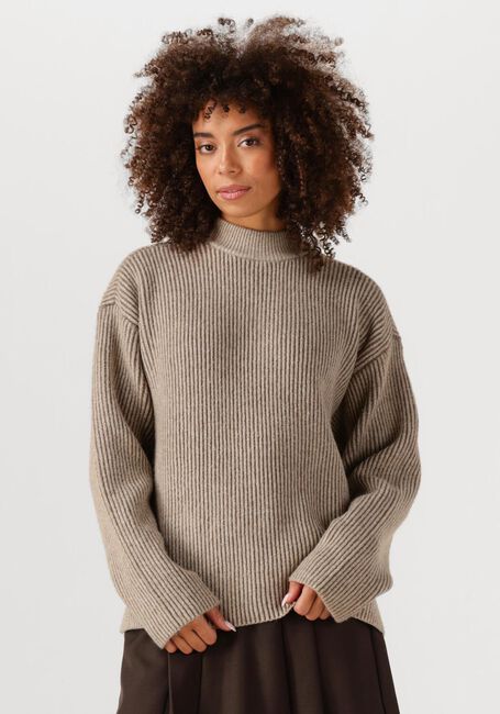 CO'COUTURE Pull TERISA TURTLE RIB KNIT Sable - large