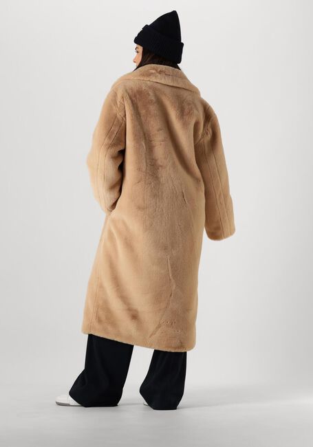 Beige STAND STUDIO Faux fur jas MARIA COAT SOFT - large