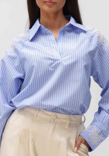 Lichtblauwe BRUUNS BAZAAR  MESQUITEBBKALOE BLOUSE - large