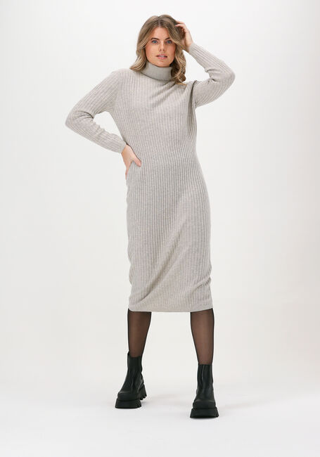 Beige SIMPLE Midi jurk FIDAN - large