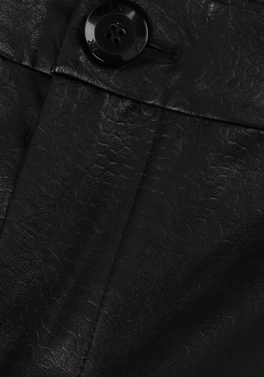 Zwarte ALIX THE LABEL Pantalon LADIES WOVEN FAUX CROCO MOM PANTS - large