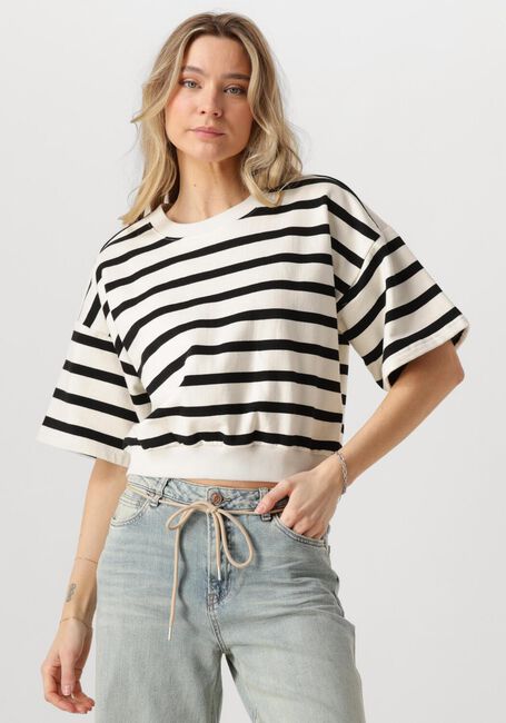 MINUS Pull ESTELLA SHORT SLEEVE SWEAT en blanc - large