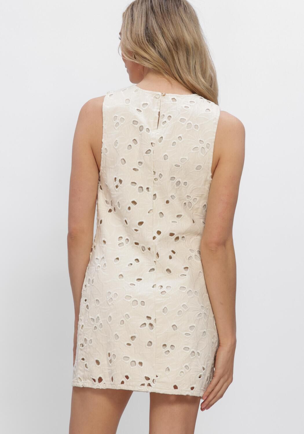 EDITED NICKY DENIM DRESS Robes en beige - large