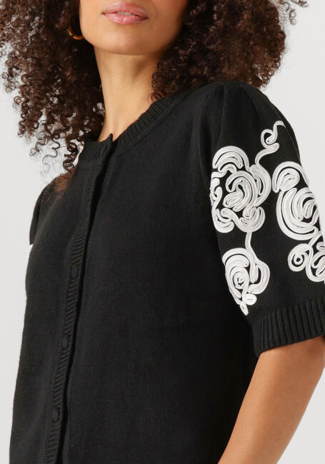 OBJECT Pull OBJJANE 2/4 RE KNIT CARDIGAN en noir - large