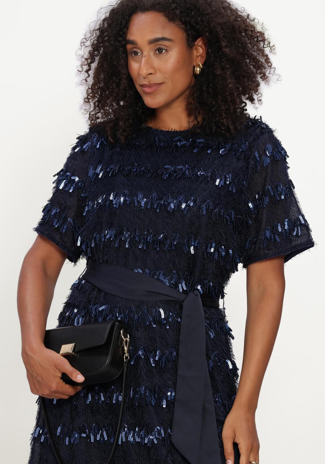 POM AMSTERDAM Mini robe INEZ ETERNAL BLUE Bleu fonc&eacute; - large