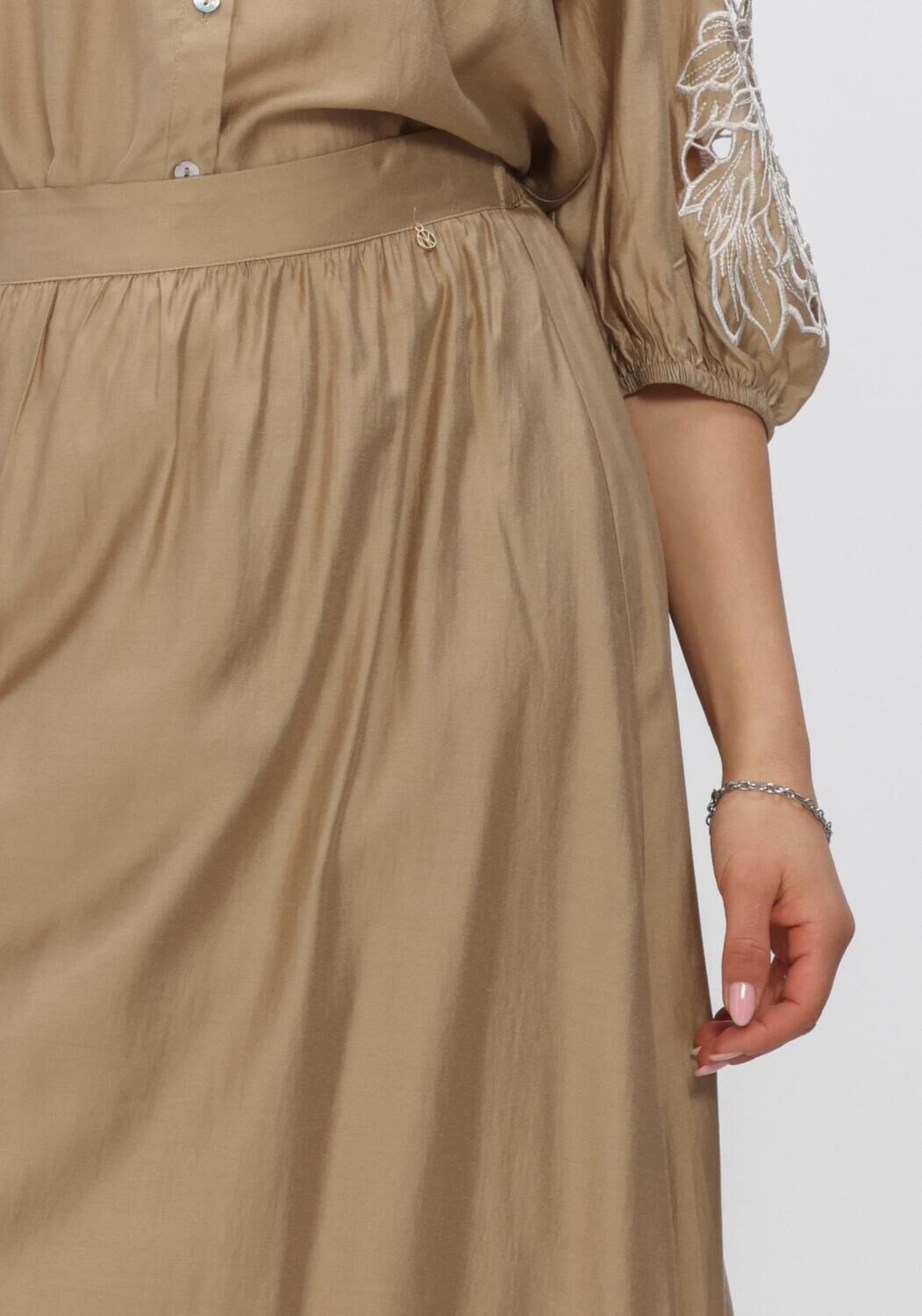 NUKUS Jupe maxi FLOORTJE SKIRT en camel - large