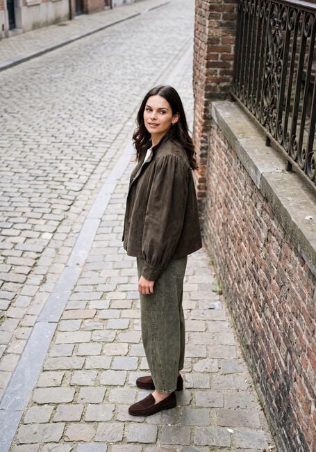 Zwarte SECOND FEMALE Jack ZONIE SUEDE JACKET - large