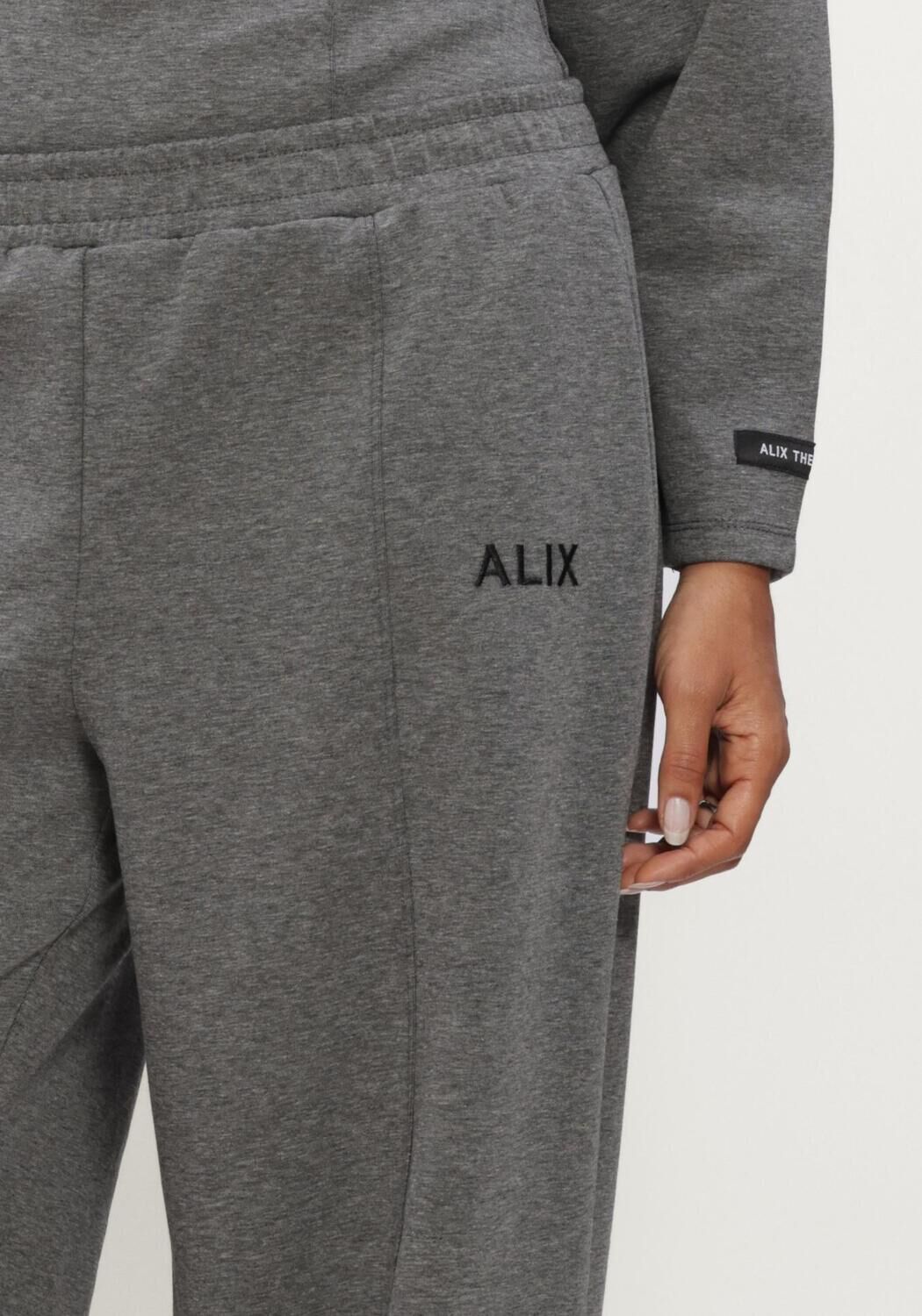 ALIX THE LABEL Barrel jeans LADIES KNITTED BARREL PANTS en gris - large