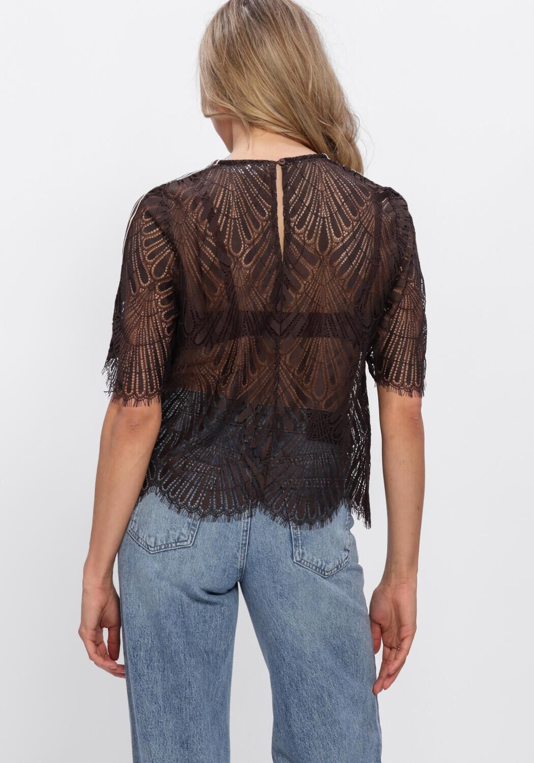 CO'COUTURE LETICC LACE BLOUSE Blouses en marron - large