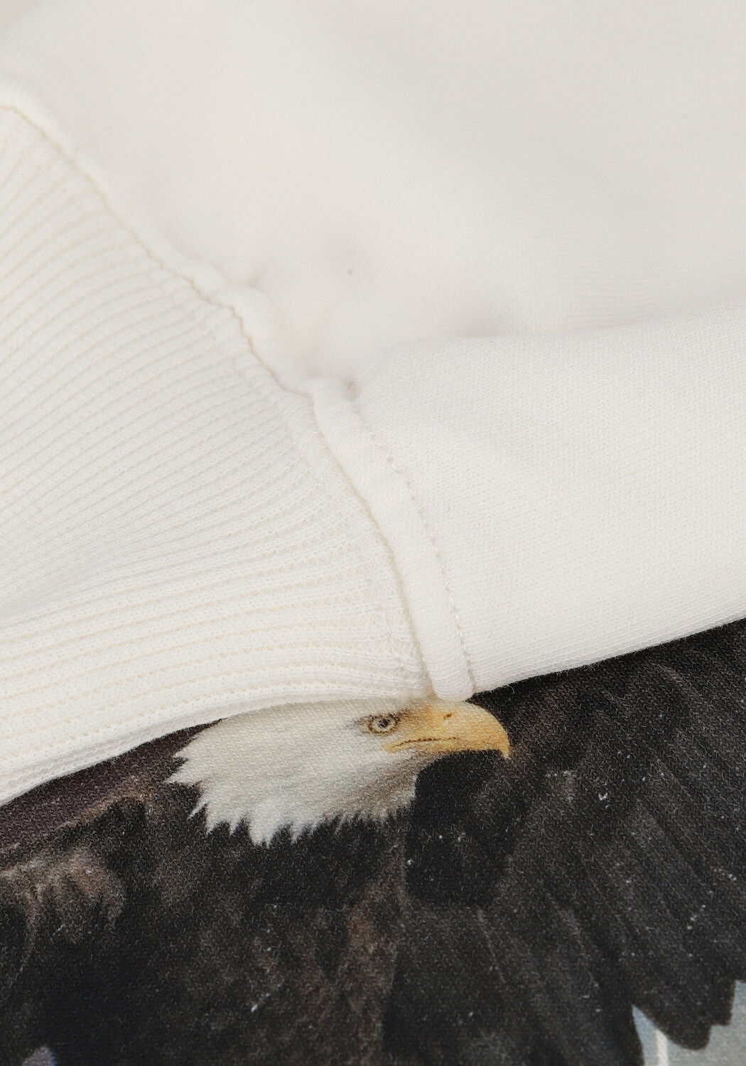 Beige COLOURFUL REBEL Sweater ROUGH RIDERS DROPPED SHOULDER SWEAT - large