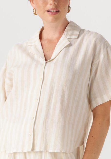 Beige SELECTED FEMME  SLFLUISA 2/4 REVERS SHIRT B - large